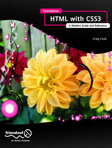 Foundation HTML5 with CSS3 book cover by Craig Cook, Jason Garber