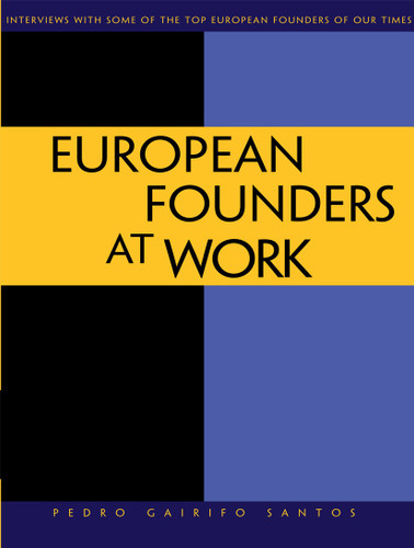 European Founders at Work book cover by Pedro Gairifo Santos