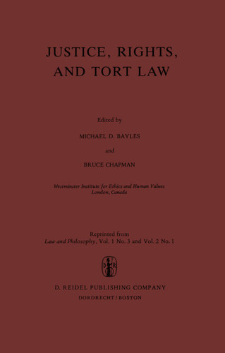 Justice, Rights, and Tort Law book cover by 