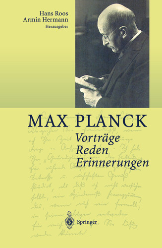 Vorträge Reden Erinnerungen book cover by Max Planck