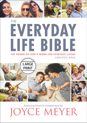 The Everyday Life Bible Large Print: The Power of God's Word for Everyday Living book cover by Joyce Meyer