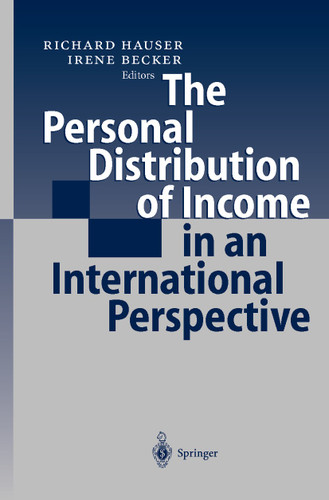The Personal Distribution of Income in an International Perspective book cover by 