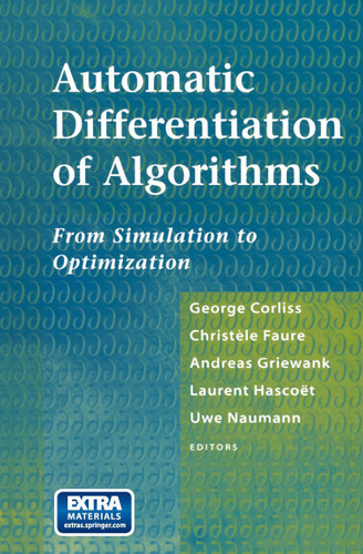 Automatic Differentiation of Algorithms: From Simulation to Optimization book cover by 