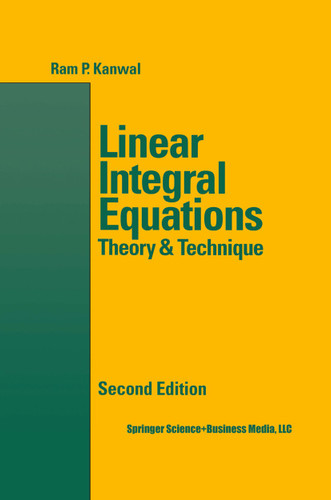 Linear Integral Equations book cover by Ram P. Kanwal
