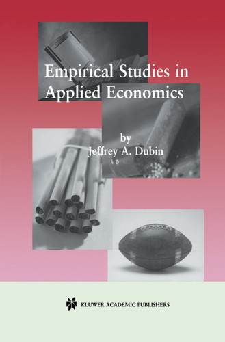 Empirical Studies in Applied Economics book cover by Jeffrey A. Dubin