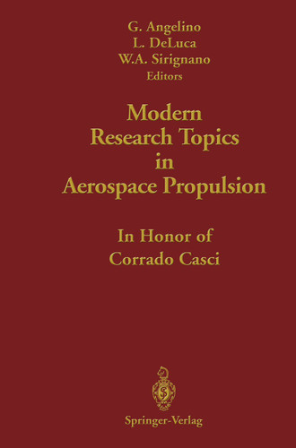 Modern Research Topics in Aerospace Propulsion: In Honor of Corrado Casci book cover by 