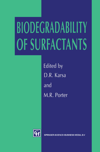 Biodegradability of Surfactants book cover by 