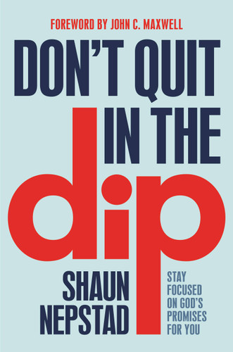 Don't Quit in the Dip: Stay Focused on God's Promises for You book cover by Shaun Nepstad