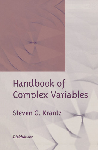 Handbook of Complex Variables book cover by Steven G. Krantz