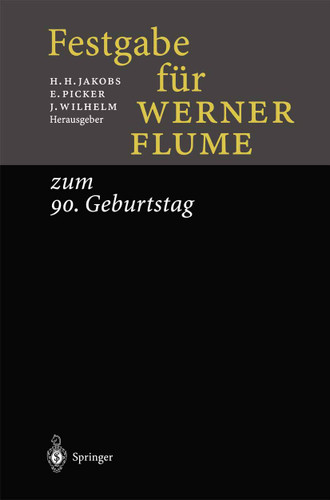 Festgabe für Werner Flume: zum 90. Geburtstag book cover by 