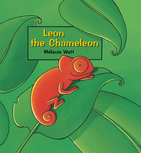 Leon the Chameleon book cover by Melanie Watt