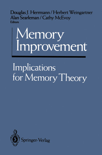 Memory Improvement: Implications for Memory Theory book cover by 