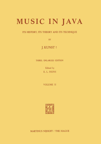 Music in Java: Its History, Its Theory and Its Technique book cover by J. Kunst