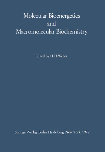 Molecular Bioenergetics and Macromolecular Biochemistry: Meyerhof-Symposium Heidelberg, July 5–8, 1970 book cover by 