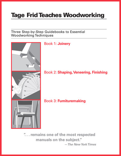 Tage Frid Teaches Woodworking: Three Step-by-Step Guidebooks to Essential Woodworking Techniques book cover by Peter A. Frid