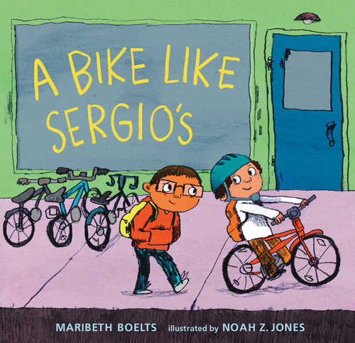 A Bike Like Sergio's book cover by Maribeth Boelts
