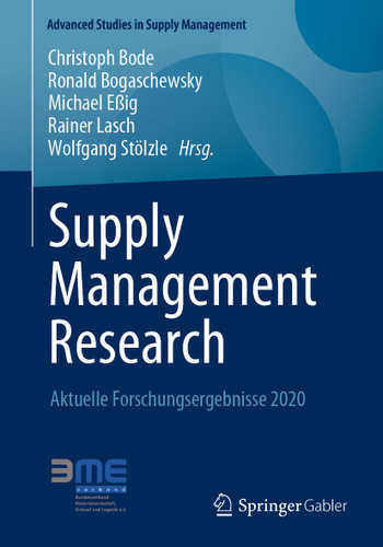 Supply Management Research: Aktuelle Forschungsergebnisse 2020 (Advanced Studies in Supply Management) book cover by 