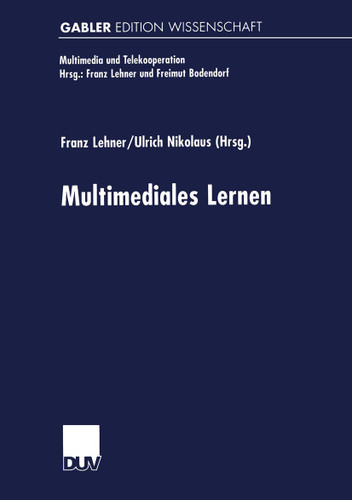Multimediales Lernen (Multimedia und Telekooperation) book cover by 