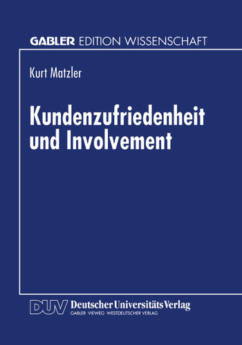Kundenzufriedenheit und Involvement book cover by 