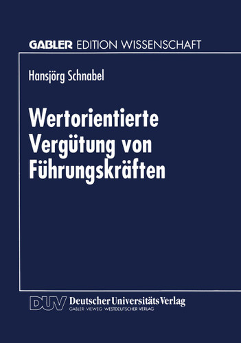 Wertorientierte Vergütung von Führungskräften book cover by 