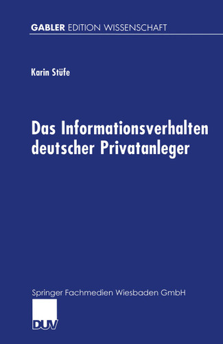 Das Informationsverhalten deutscher Privatanleger book cover by 