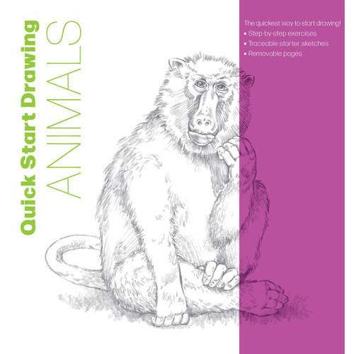 Quick Start Drawing Animals: The quickest way to start drawing! Step-by-step exercises, Traceable starter sketches, Removable pages (Big School of Drawing) book cover by Walter Foster Creative Team