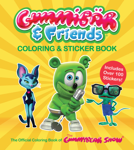 Gummibar & Friends Coloring & Sticker Book: The Official Coloring Book of The Gummy Bear Show: Includes Over 100 Stickers! book cover by Toonz Animation USA, Inc.