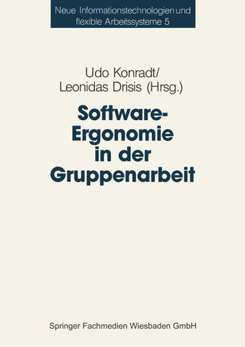 Software-Ergonomie in der Gruppenarbeit book cover by 