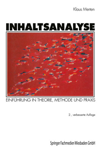 Inhaltsanalyse: Einführung in Theorie, Methode und Praxis book cover by Klaus Merten