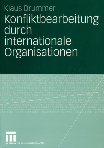 Konfliktbearbeitung durch internationale Organisationen book cover by Klaus Brummer