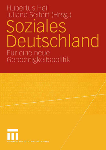 Soziales Deutschland: Für eine neue Gerechtigkeitspolitik book cover by 