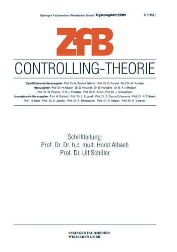 Controlling-Theorie (ZfB Special Issue #2) book cover by 