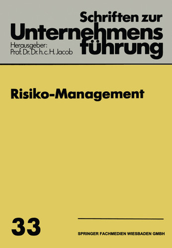 Risiko-Management (Schriften zur Unternehmensführung) book cover by 