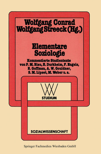 Elementare Soziologie (wv studium #97) book cover by Wolfgang Conrad, Wolfgang Streeck