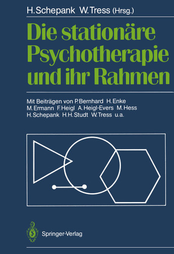 Die stationäre Psychotherapie und ihr Rahmen book cover by 