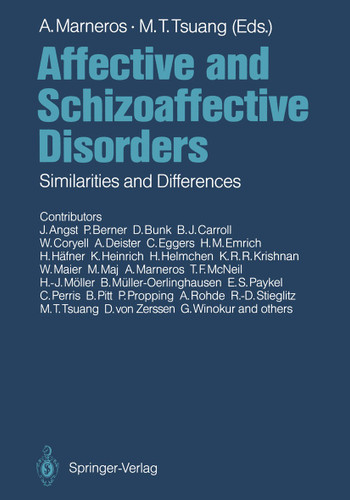 Affective and Schizoaffective Disorders: Similarities and Differences book cover by 