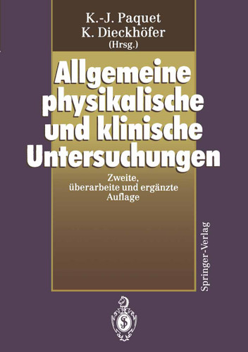 Allgemeine physikalische und klinische Untersuchungen book cover by 