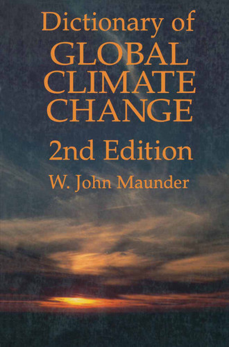 Dictionary of Global Climate Change book cover by 