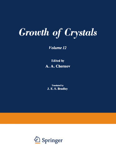 Рост Кристаллоь / Rost Kristallov / Growth of Crystals: Volume 12 book cover by 