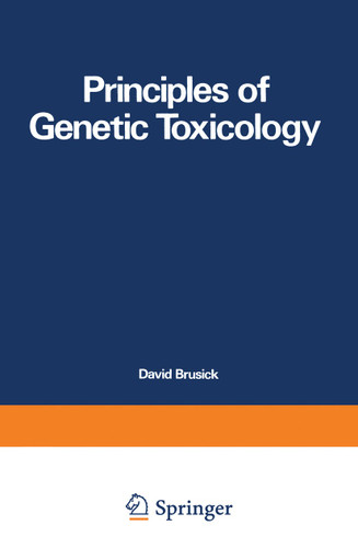 Principles of Genetic Toxicology book cover by David Brusick