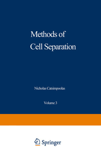 Methods of Cell Separation (Biological Separations) book cover by 