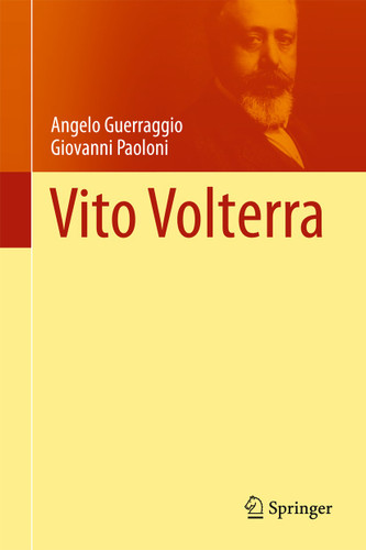 Vito Volterra book cover by Angelo Guerraggio, Giovanni Paoloni