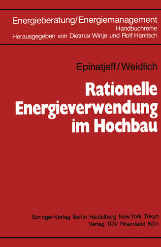 Rationelle Energieverwendung im Hochbau book cover by Peter Epinatjeff, Bodo Weidlich