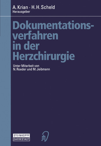Dokumentationsverfahren in der Herzchirurgie book cover by 