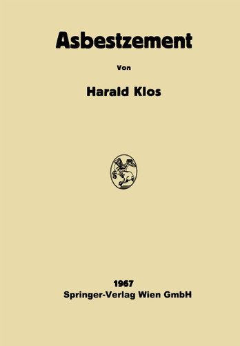 Asbestzement: Technologie und Projektierung book cover by Harald Klos