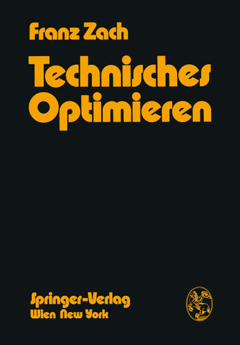 Technisches Optimieren book cover by F. Zach