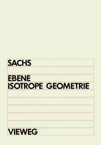 Ebene Isotrope Geometrie book cover by Hans Sachs