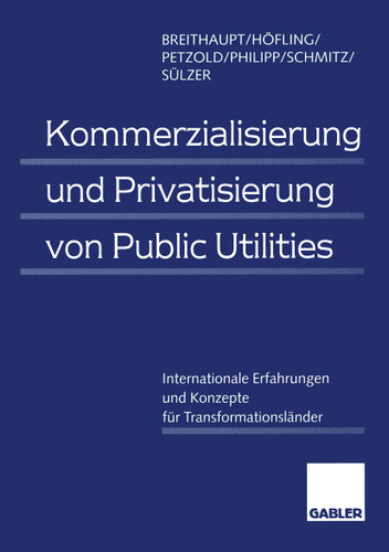 Kommerzialisierung und Privatisierung von Public Utilities: Internationale Erfahrungen und Konzepte für Transformationsländer book cover by Manfred Breithaupt, Horst Höfling, Lars Petzold, Christine Philipp, Norbert Schmitz, Rolf Sülzer