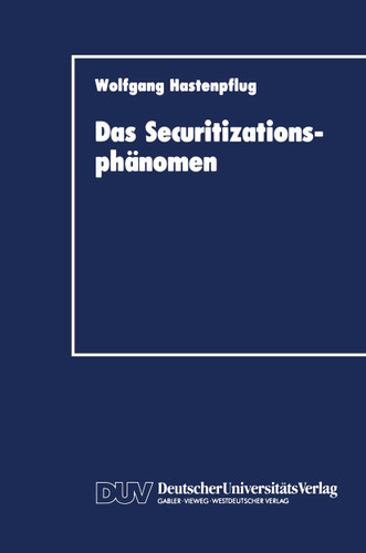 Das Securitizationsphänomen book cover by Wolfgang Hastenpflug