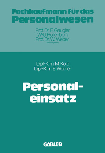 Personaleinsatz book cover by Meinulf Kolb